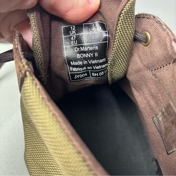 Dr. Martens Brown Two Tone Bonny II Boots Men's Size 13 Lace Up 6 Eye - Picture 10 of 13